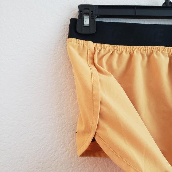 Nike Yellow Mustard Drawstring Small Shorts Y2K - Picture 3 of 5